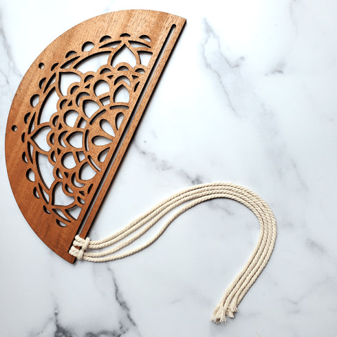 Half Circle Ombre Mahogany Macrame Take Home Kit