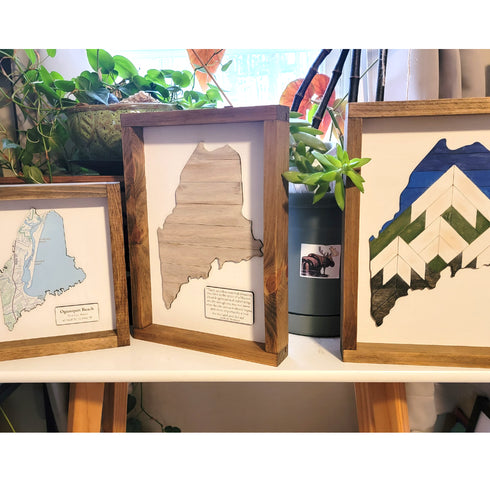 Maine Mountain Sign DIY Kit, Everything Included to Finish!