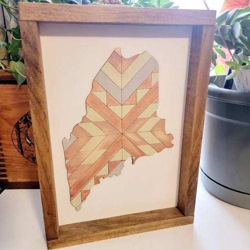 Maine Quilt Sign DIY Kit, Everything Included to Finish!